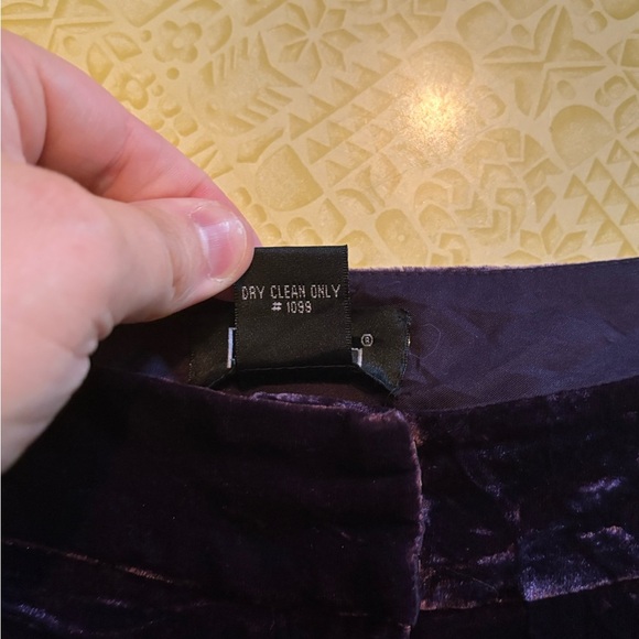 Vintage Velvet Purple Pants - Picture 7 of 9